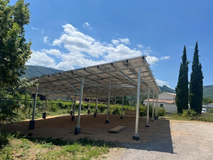 Image Installation photovoltaïque réalisée avec un kit Solar Fixation