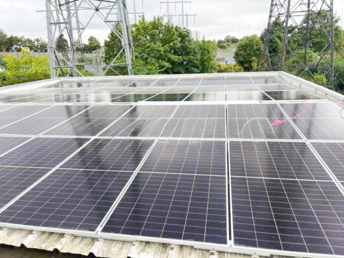 Image Installation photovoltaïque réalisée avec un kit Solar Fixation