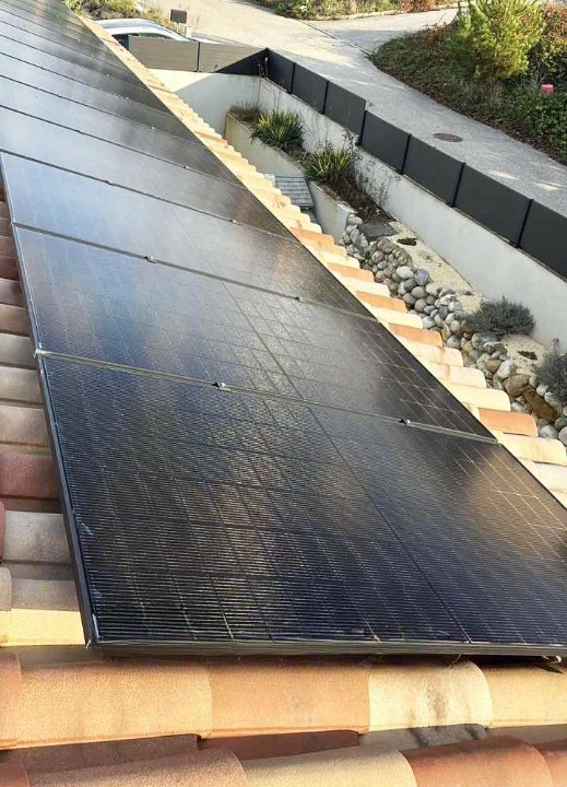 Image Installation photovoltaïque réalisée avec un kit Solar Fixation